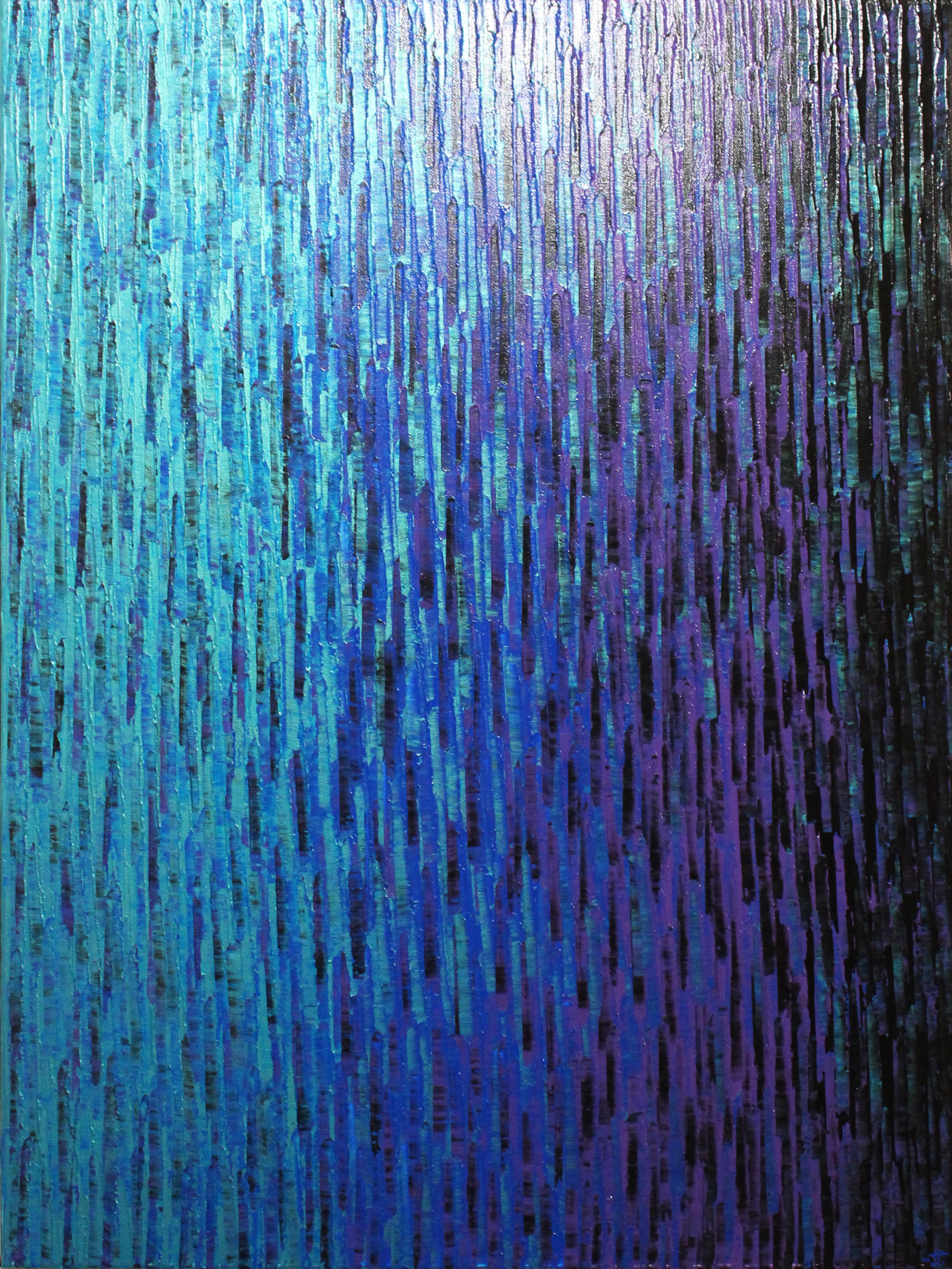Jonathan Pradillon, Grand Fondu Bleu Iridescent Violet Jonathan Pradillon, Grand Fondu Bleu Iridescent Violet