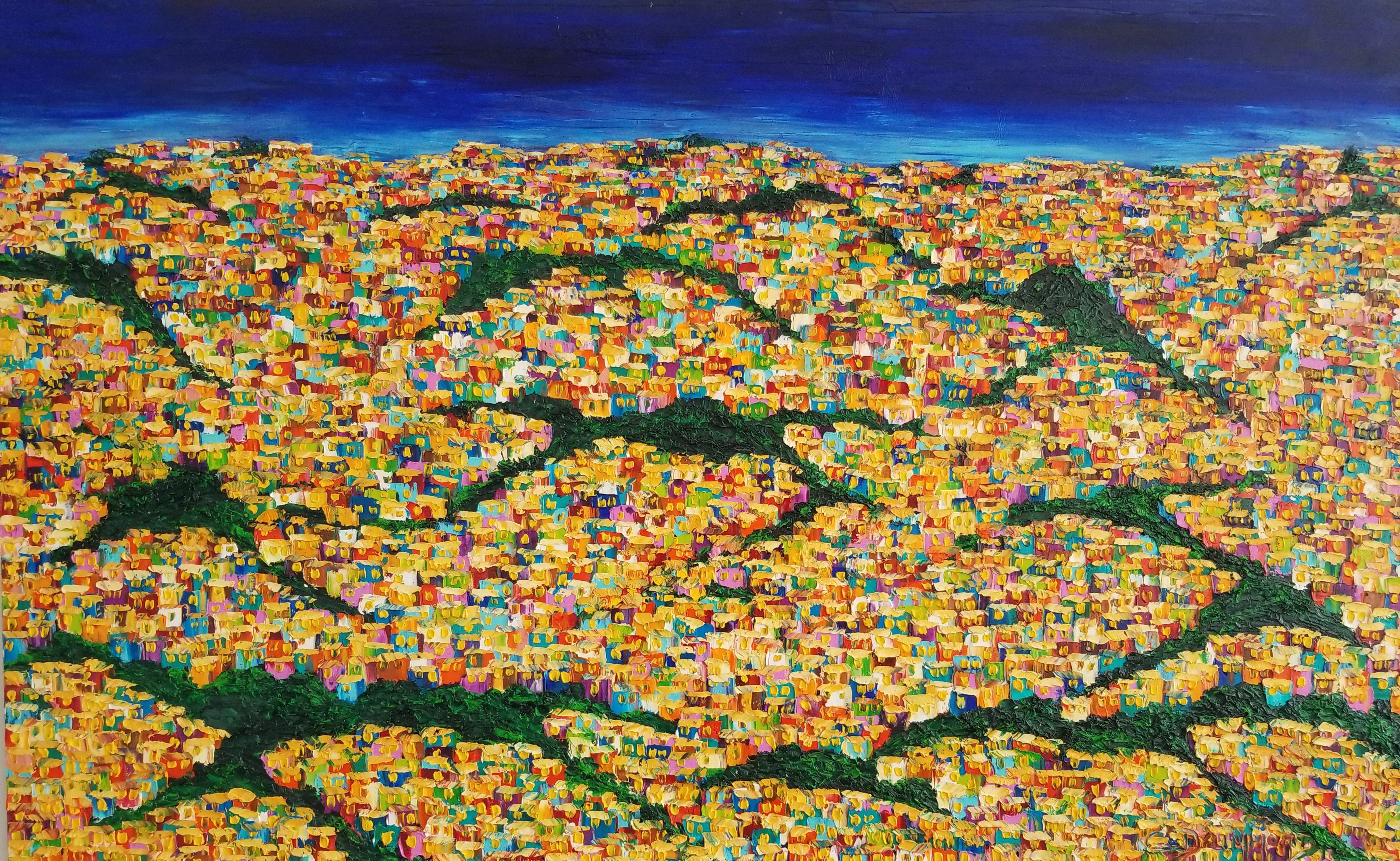Christine Drummond, Nighttime Favela Christine Drummond, Nighttime Favela