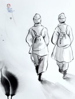 Painting, Chemin, Sounya Whang