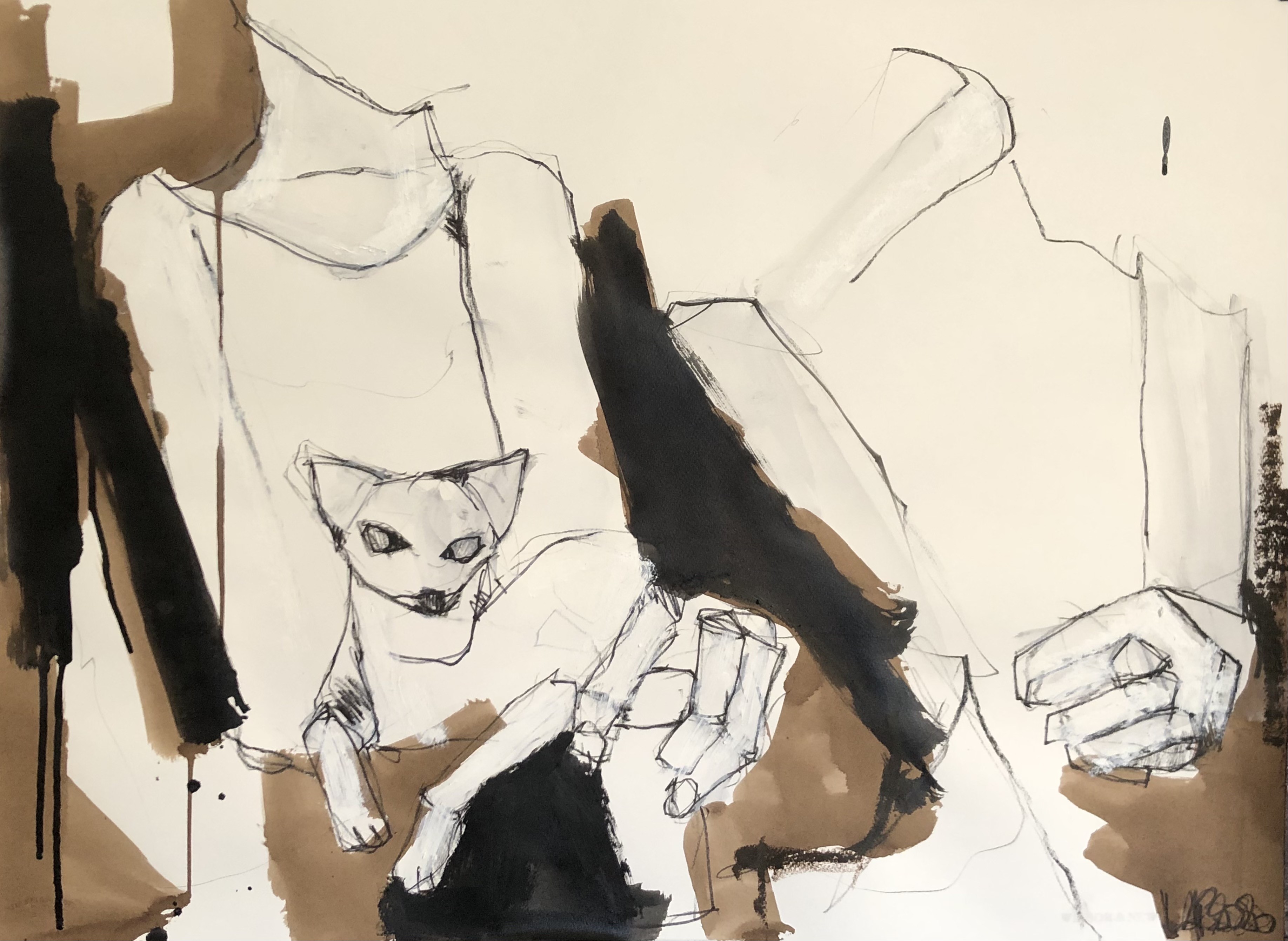 Laurent Anastay-Ponsolle, Octobre, the hairless cat Laurent Anastay-Ponsolle, Octobre, the hairless cat