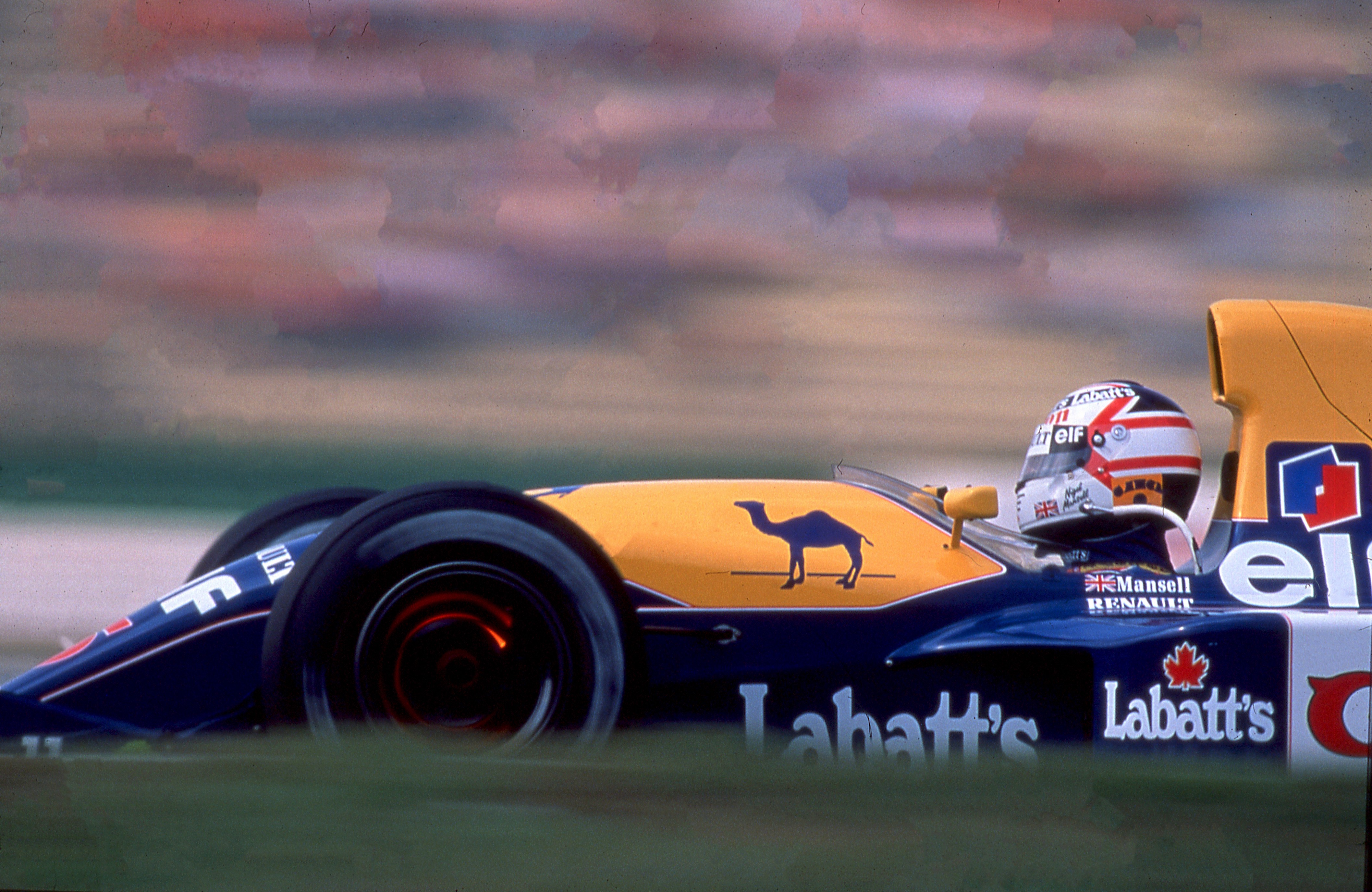Dominique Leroy, Nigel Mansell Williams. Champion du monde 1992. Allemagne Dominique Leroy, Nigel Mansell Williams. Champion du monde 1992. Allemagne