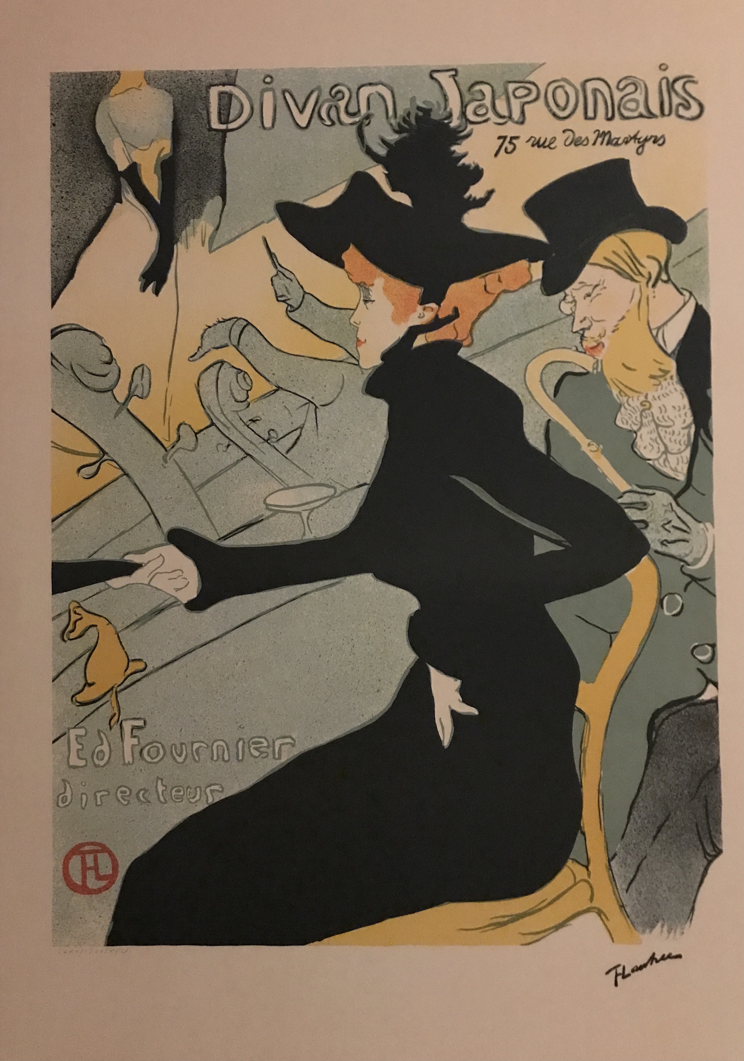 Henri de Toulouse-Lautrec, Le divan japonais (d'après Henri de Toulouse-Lautrec) Henri de Toulouse-Lautrec, Le divan japonais (d'après Henri de Toulouse-Lautrec)