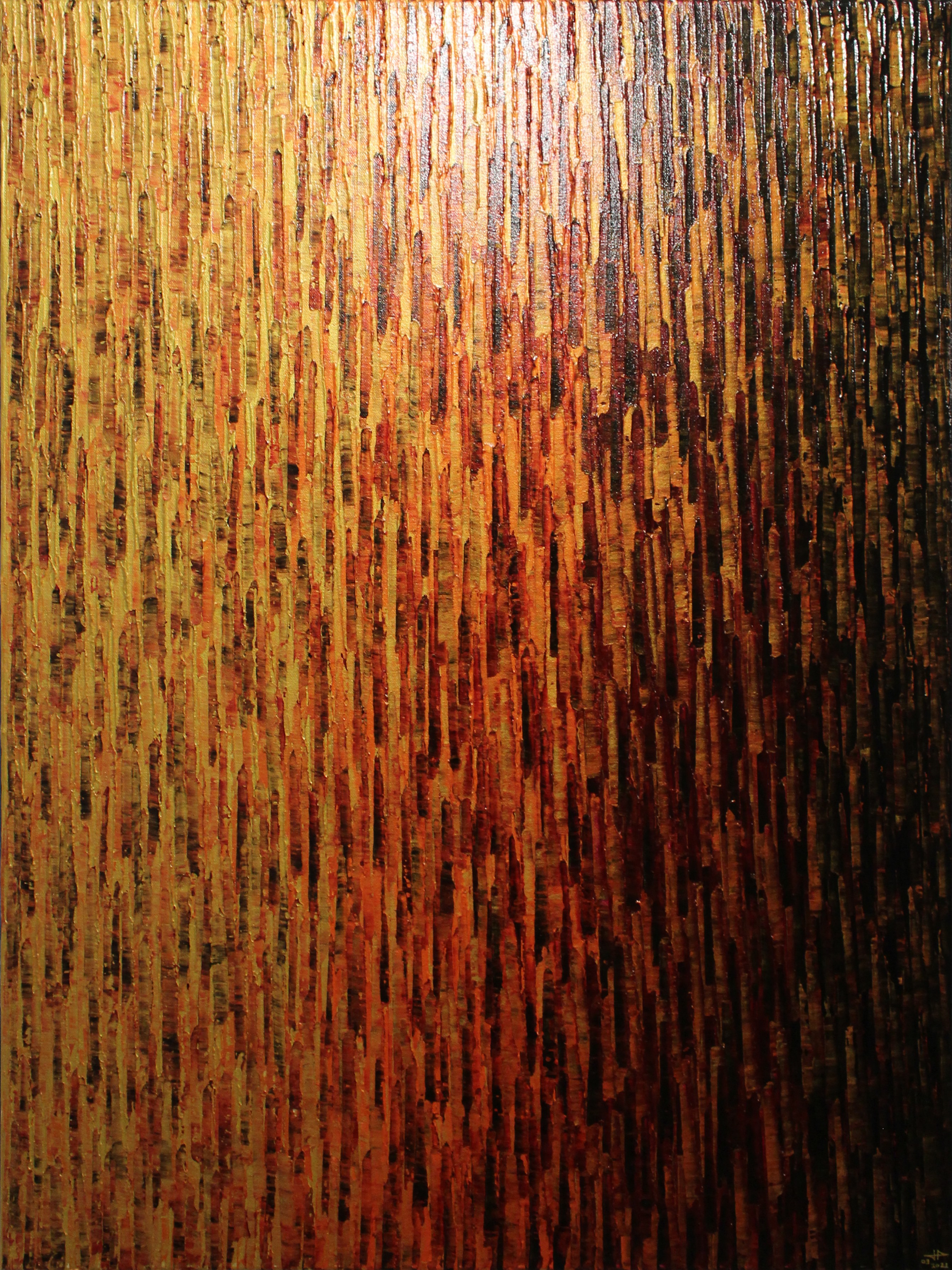 Jonathan Pradillon, Grand Fondu Or Orange Pourpre Jonathan Pradillon, Grand Fondu Or Orange Pourpre
