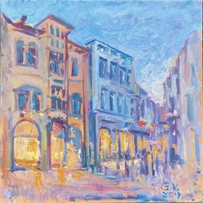 Gemälde, Night lights, Viktor Gutsul
