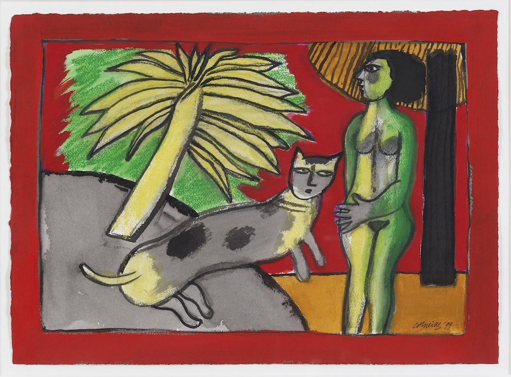 Corneille, Femme au tropique rouge Corneille, Femme au tropique rouge