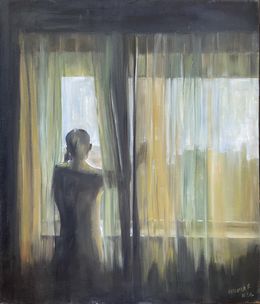 Peinture, On the other side of the window, Evgeniya Kapatskaya