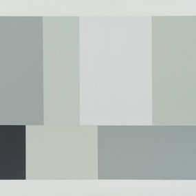 Painting, Small grey test pattern 2, Tom McGlynn
