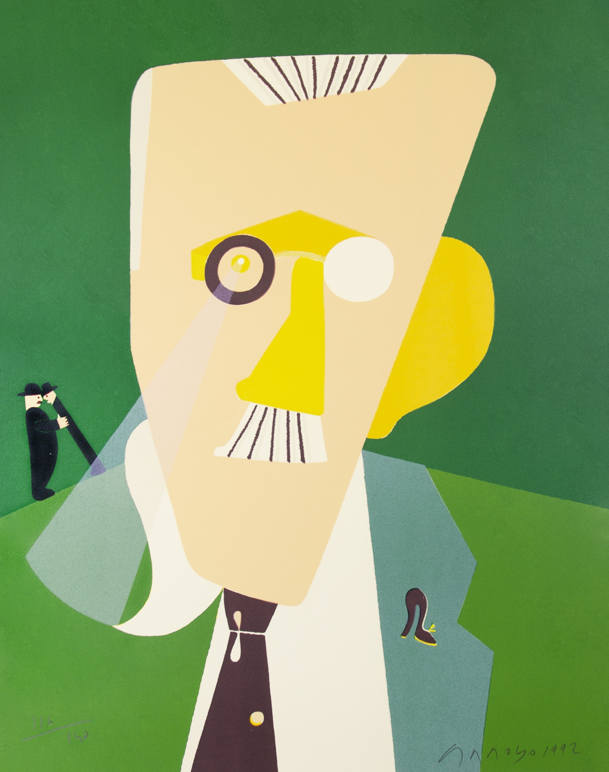 Eduardo Arroyo, Retrato de James Joyce Eduardo Arroyo, Retrato de James Joyce