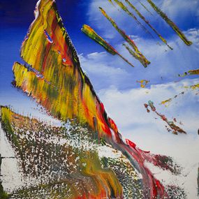 Gemälde, Free Fall Abstract n°539, Harry James Moody