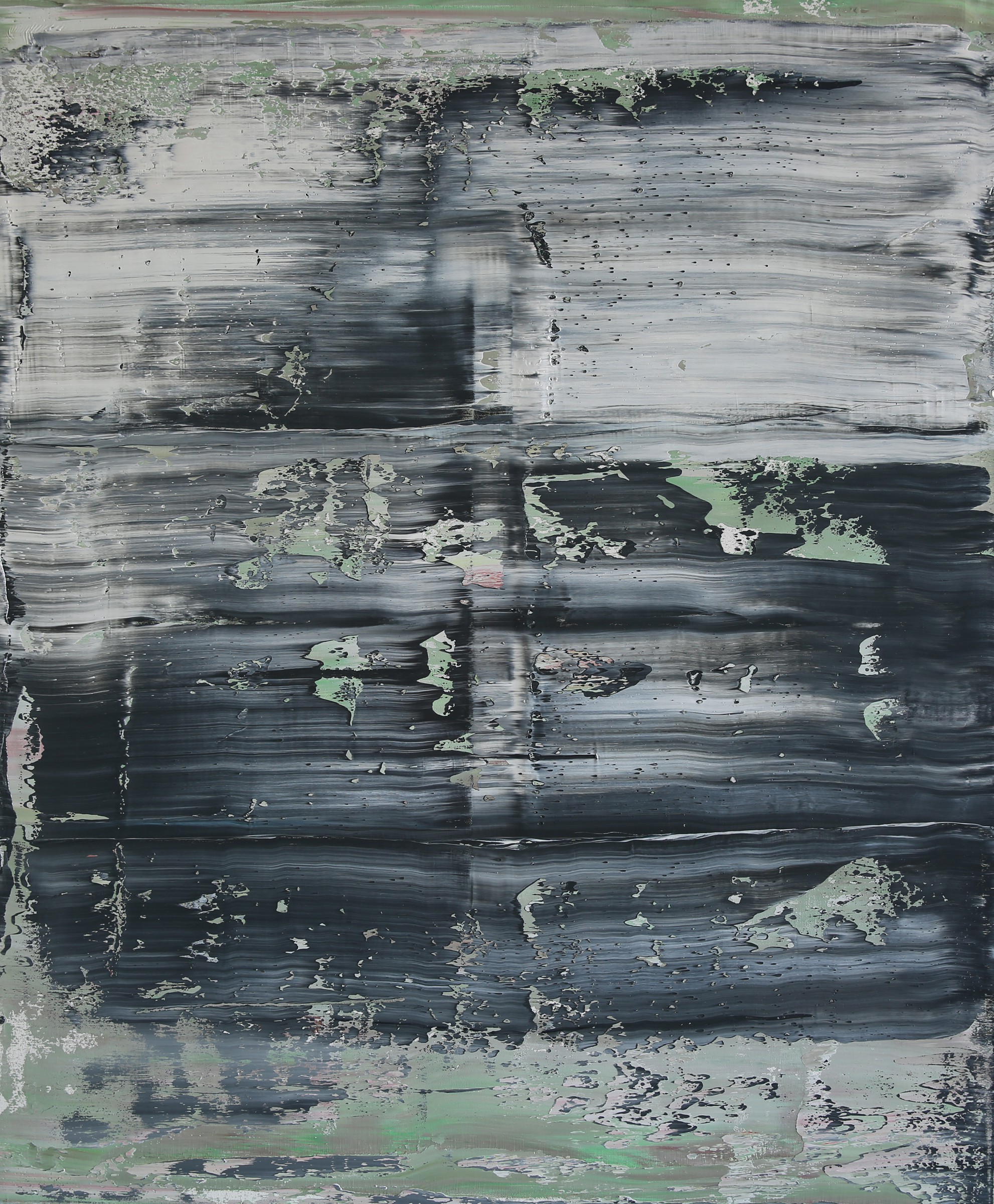 Harry James Moody, Abstract Grey Green n°144 Harry James Moody, Abstract Grey Green n°144