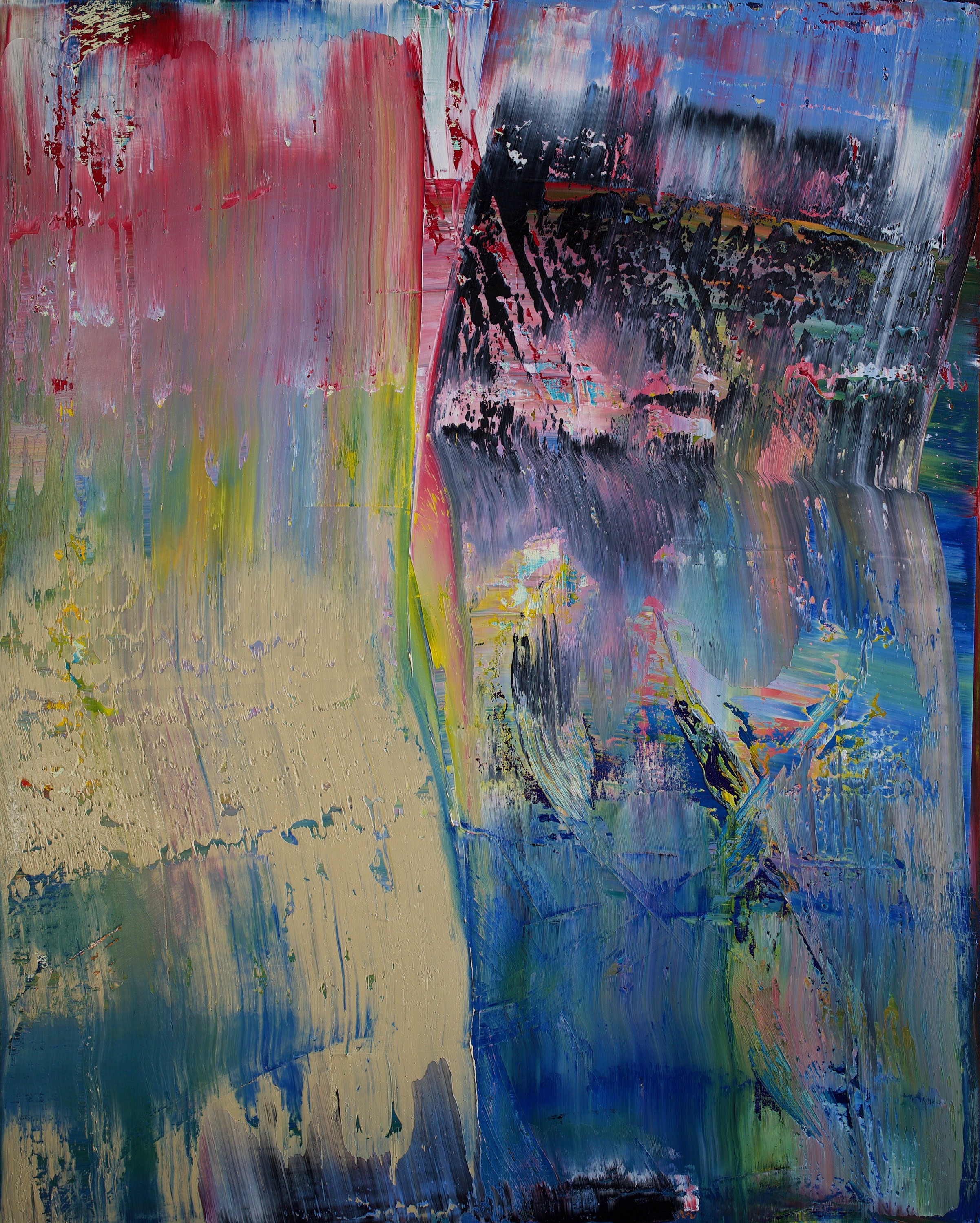 Harry James Moody, Abstract Beige Blue n°531 Harry James Moody, Abstract Beige Blue n°531
