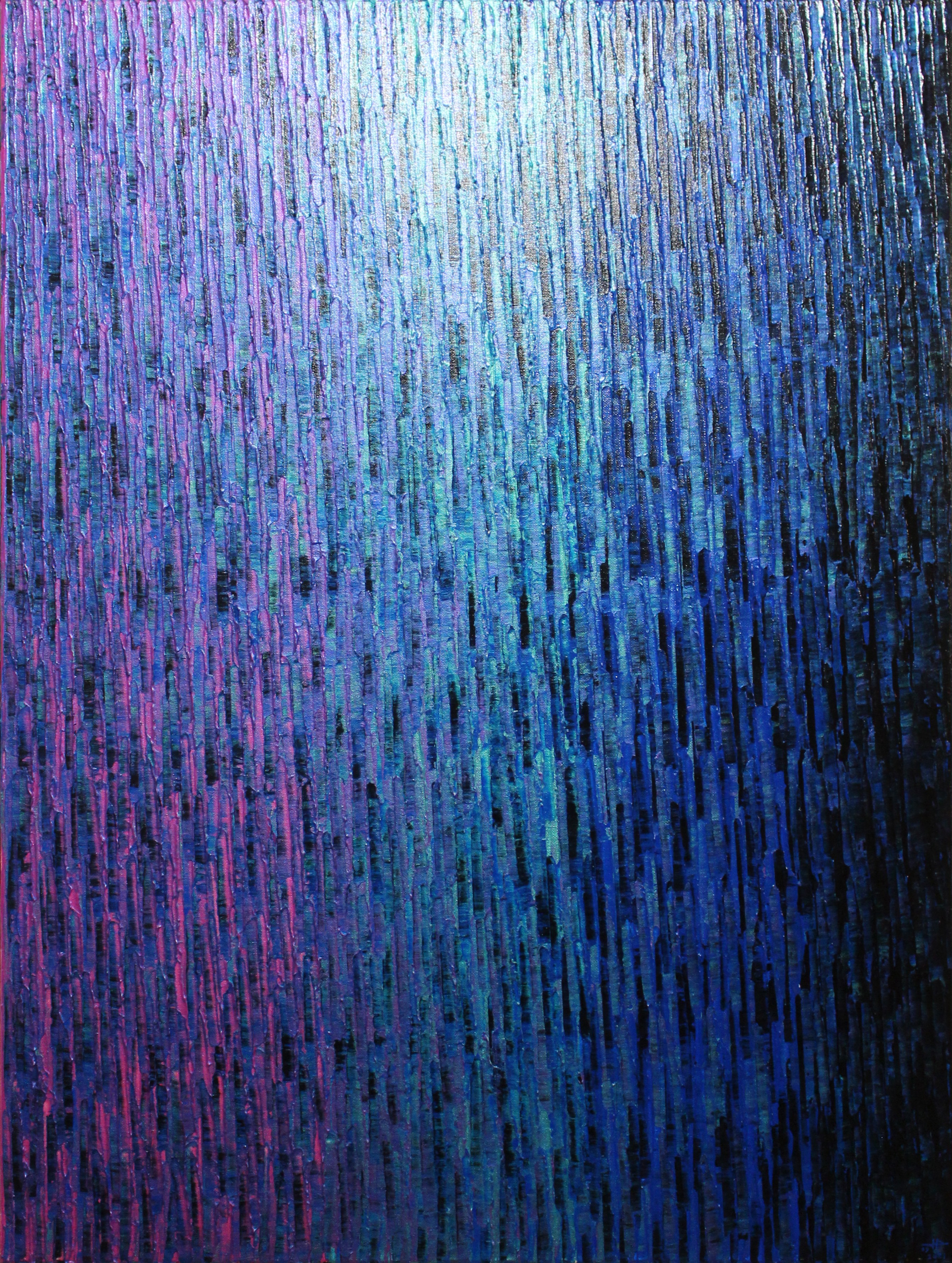 Jonathan Pradillon, Grand fondu rose bleu iridescent Jonathan Pradillon, Grand fondu rose bleu iridescent