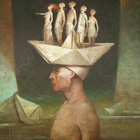 Gemälde, Poséidon, Bertrand Bataille