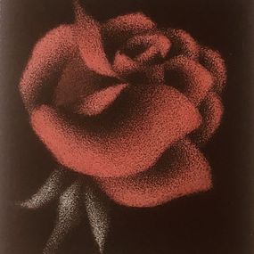 Drucke, AMOUR Une Rose Rouge LOVE A red rose, Mario Avati