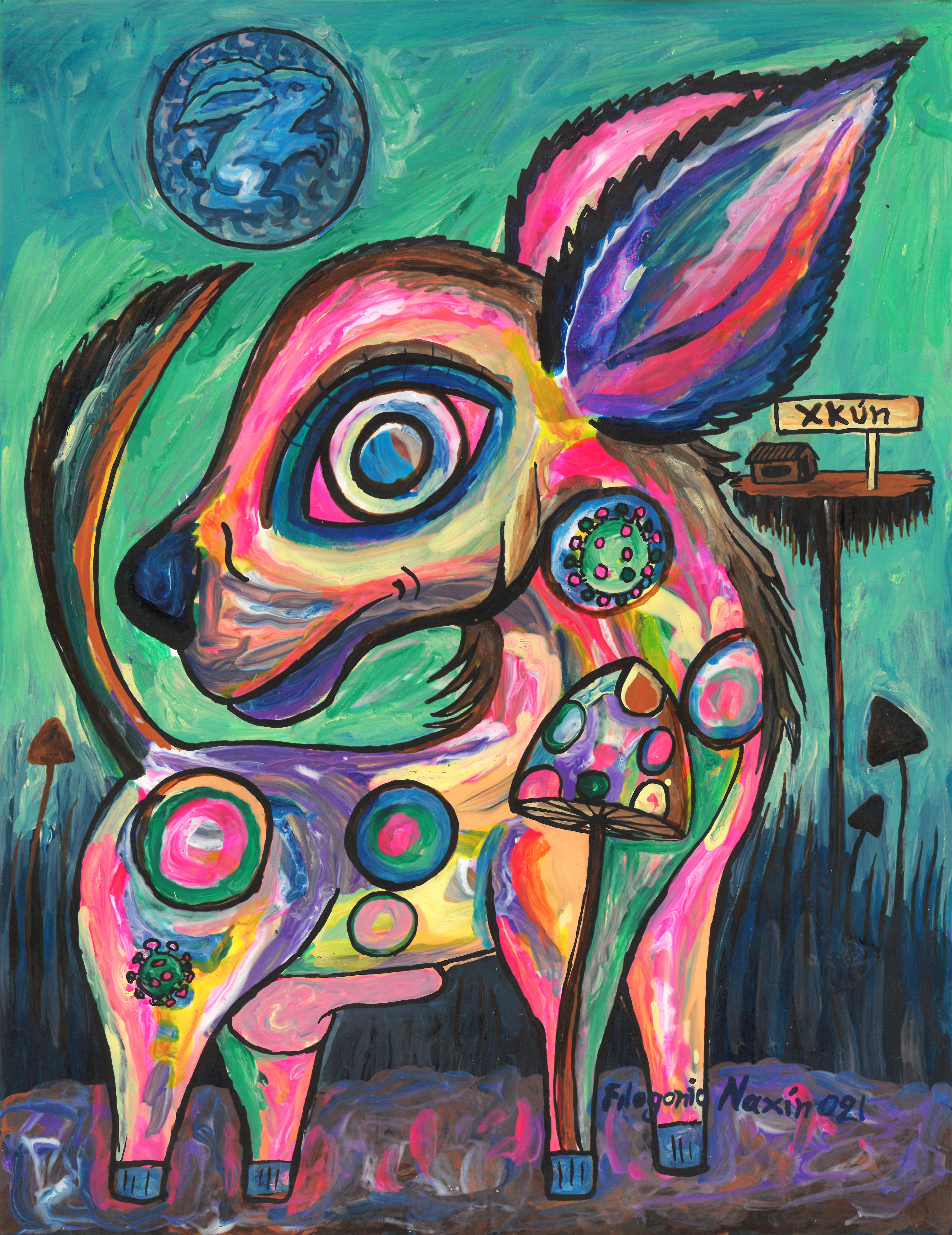 Filogonio Naxín, Xkún rosa Filogonio Naxín, Xkún rosa