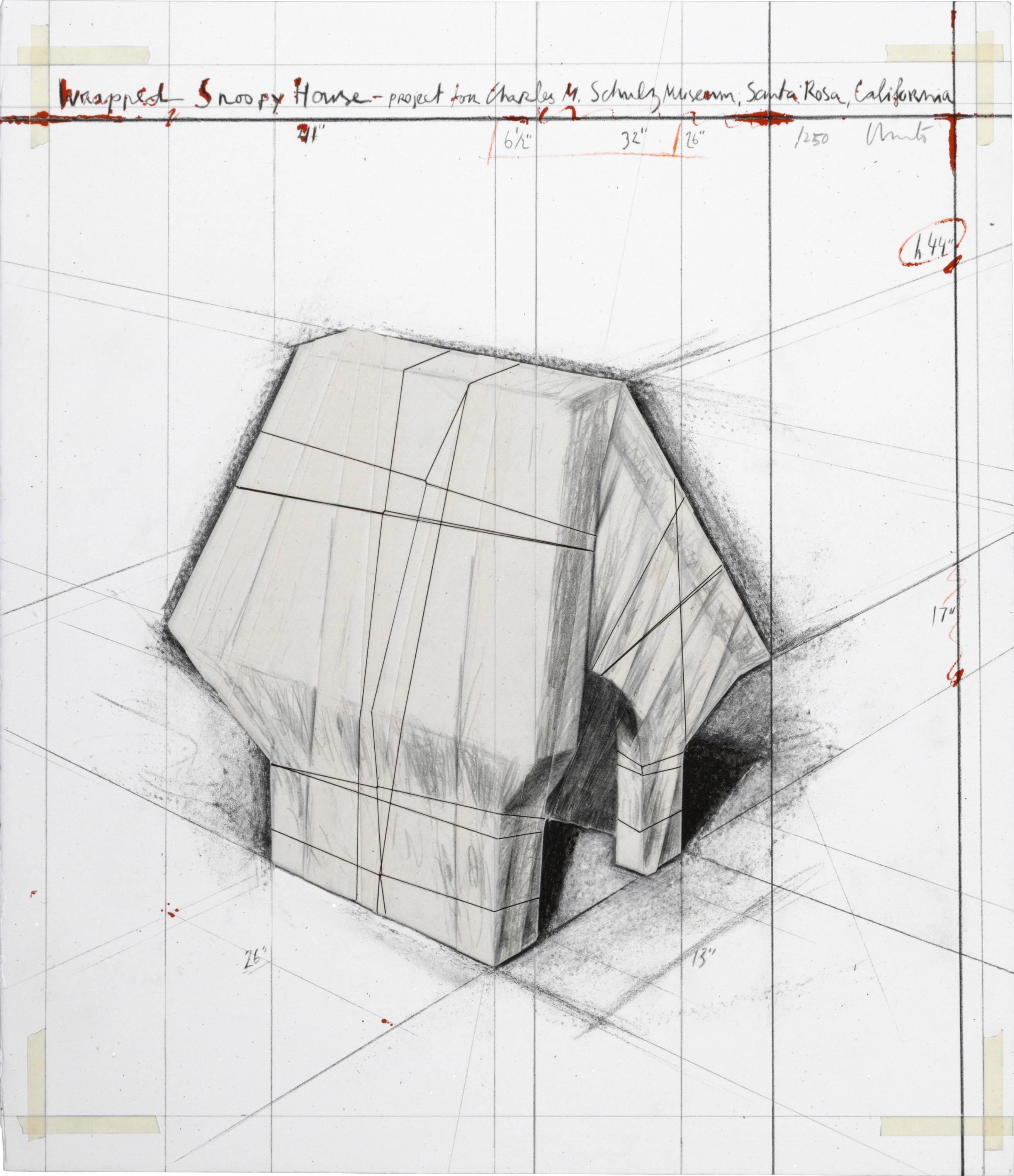 Christo and Jeanne-Claude, Wrapped Snoopy House Collage Christo and Jeanne-Claude, Wrapped Snoopy House Collage