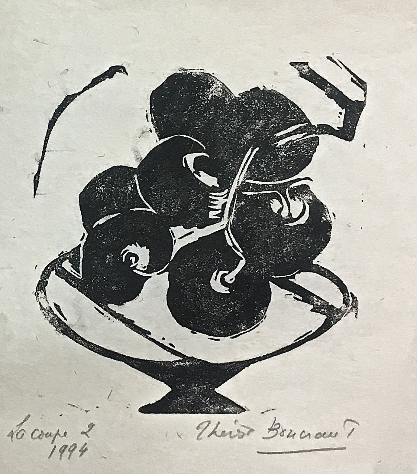 Thérèse Boucraut, La coupe 1994 The cup Thérèse Boucraut, La coupe 1994 The cup