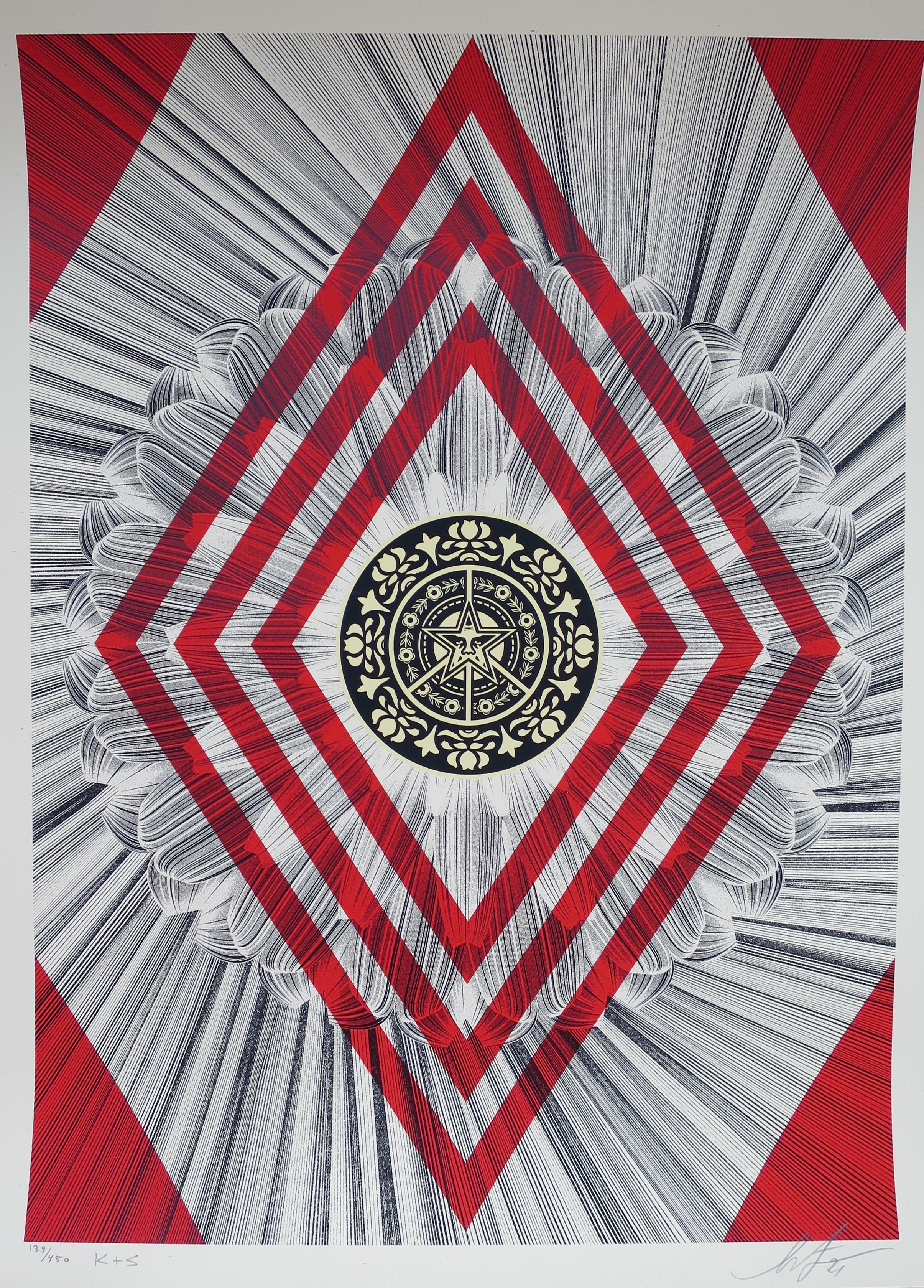 Shepard Fairey (Obey), Flower Diamond Shepard Fairey (Obey), Flower Diamond