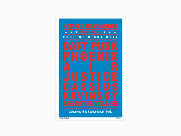 ▷ Dream Concert Daft Punk, L'Elysée Montmartre - Blue/Red