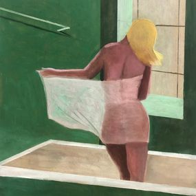 Gemälde, Bath time in green, Susana Mata