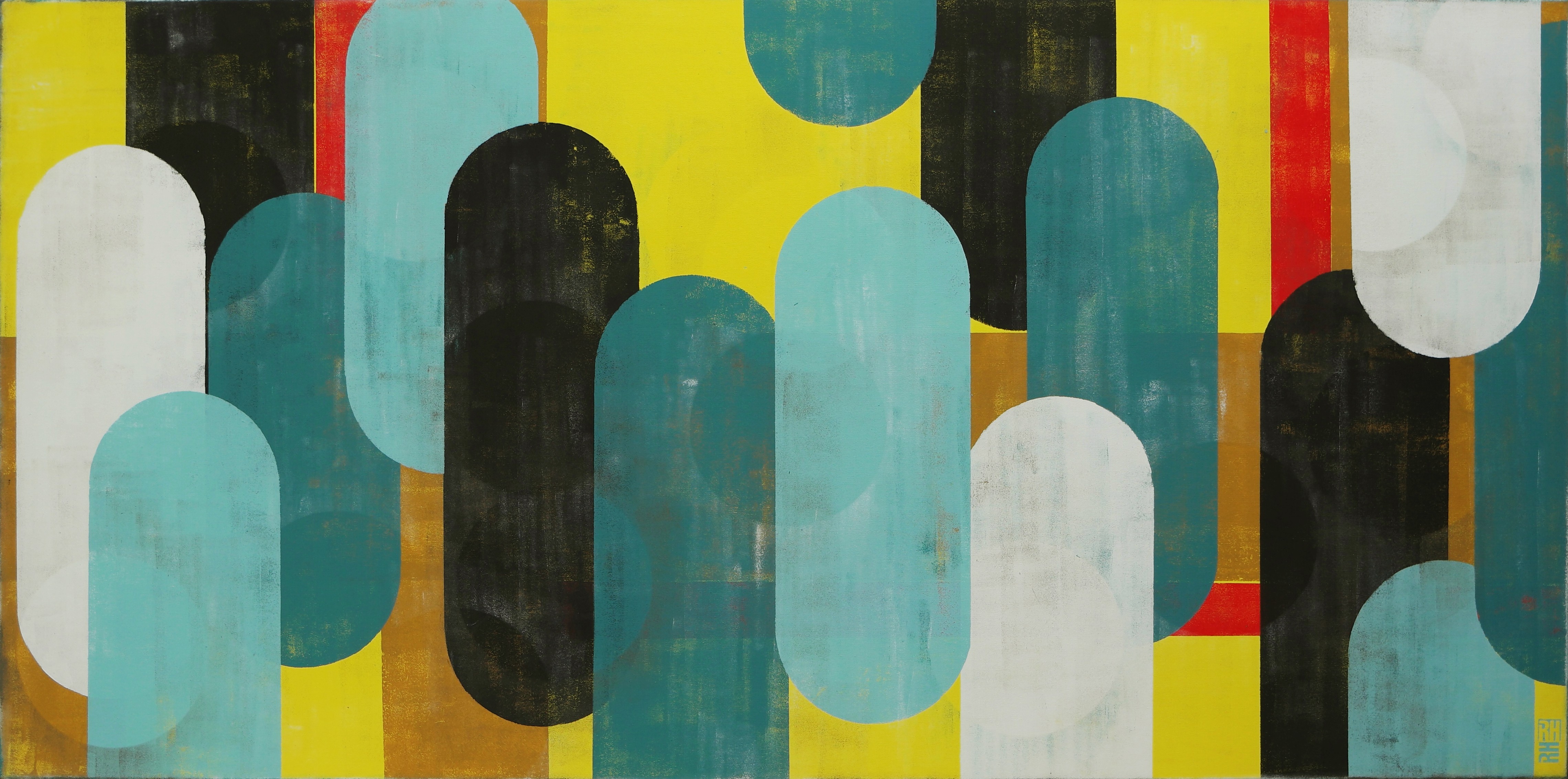 Ronald Hunter, Traffic Bright Yellow & Blue XL Ronald Hunter, Traffic Bright Yellow & Blue XL