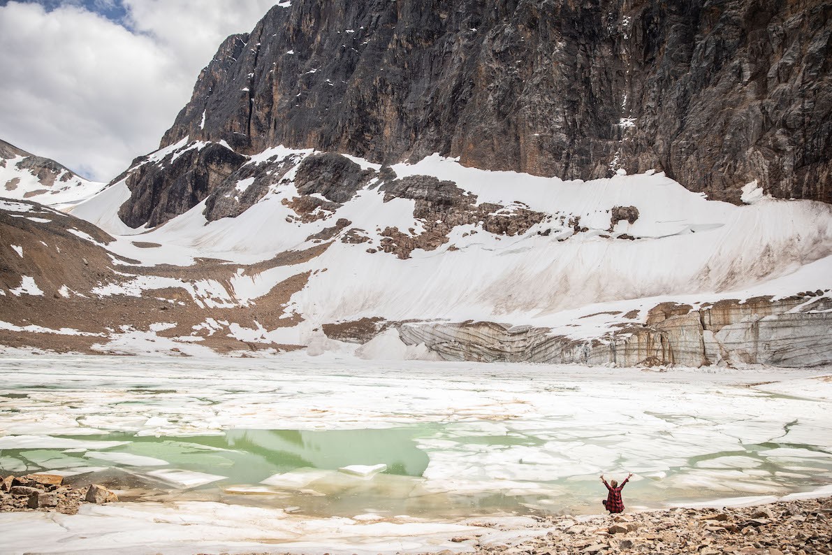 David Tesinsky, Human is big but mountain is bigger (Jasper National Park), Canada David Tesinsky, Human is big but mountain is bigger (Jasper National Park), Canada