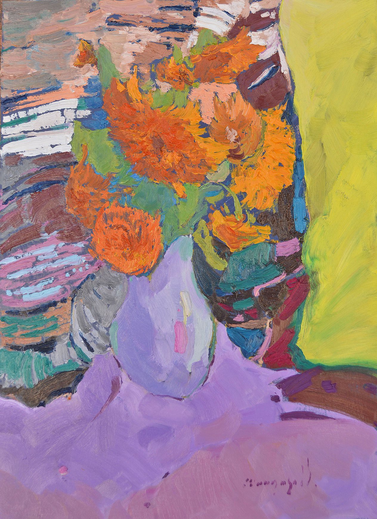 Alexander Shandor, Fiery sunflowers Alexander Shandor, Fiery sunflowers