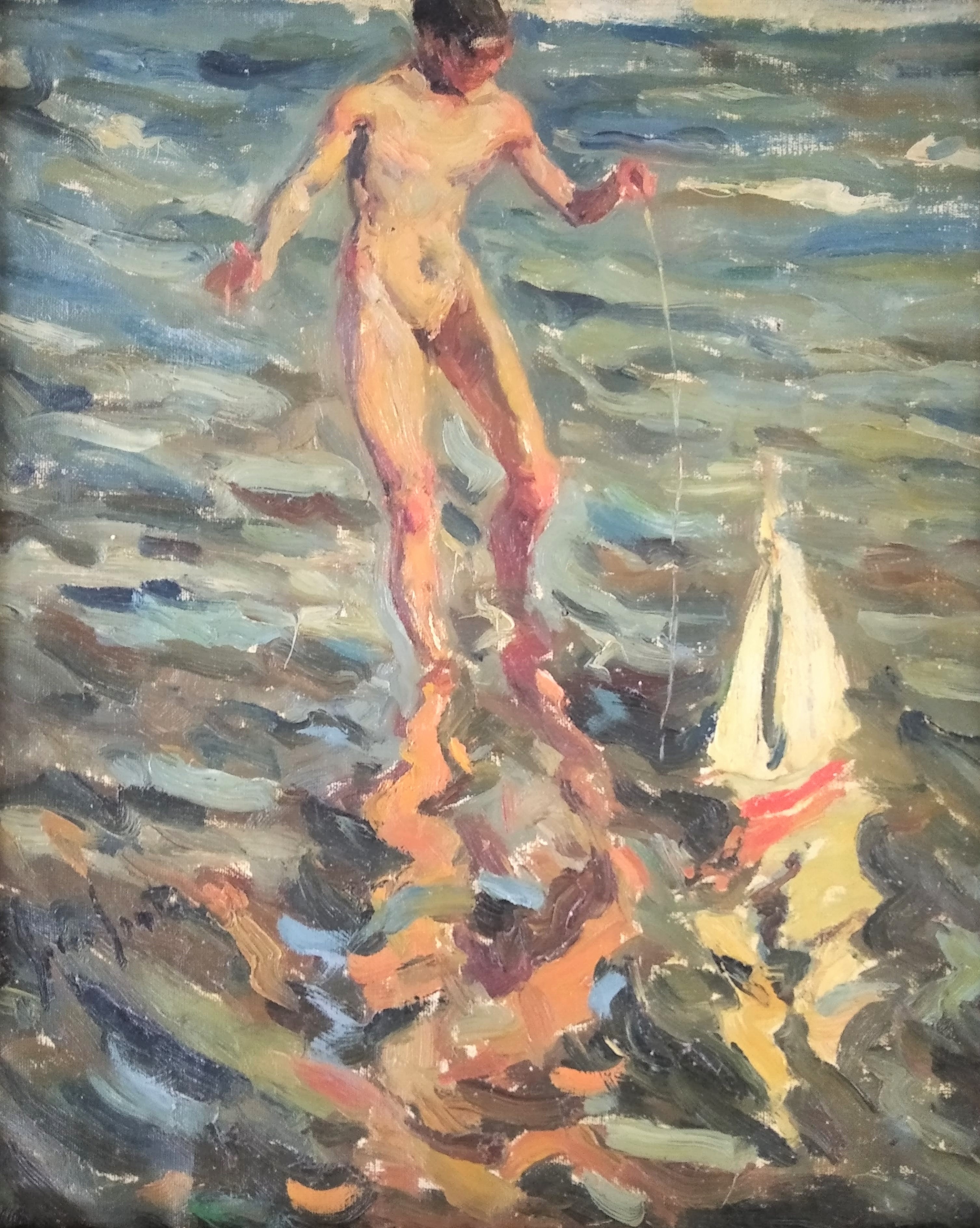 Josep Serra I Santa Serranta, Child On The Beach Josep Serra I Santa Serranta, Child On The Beach