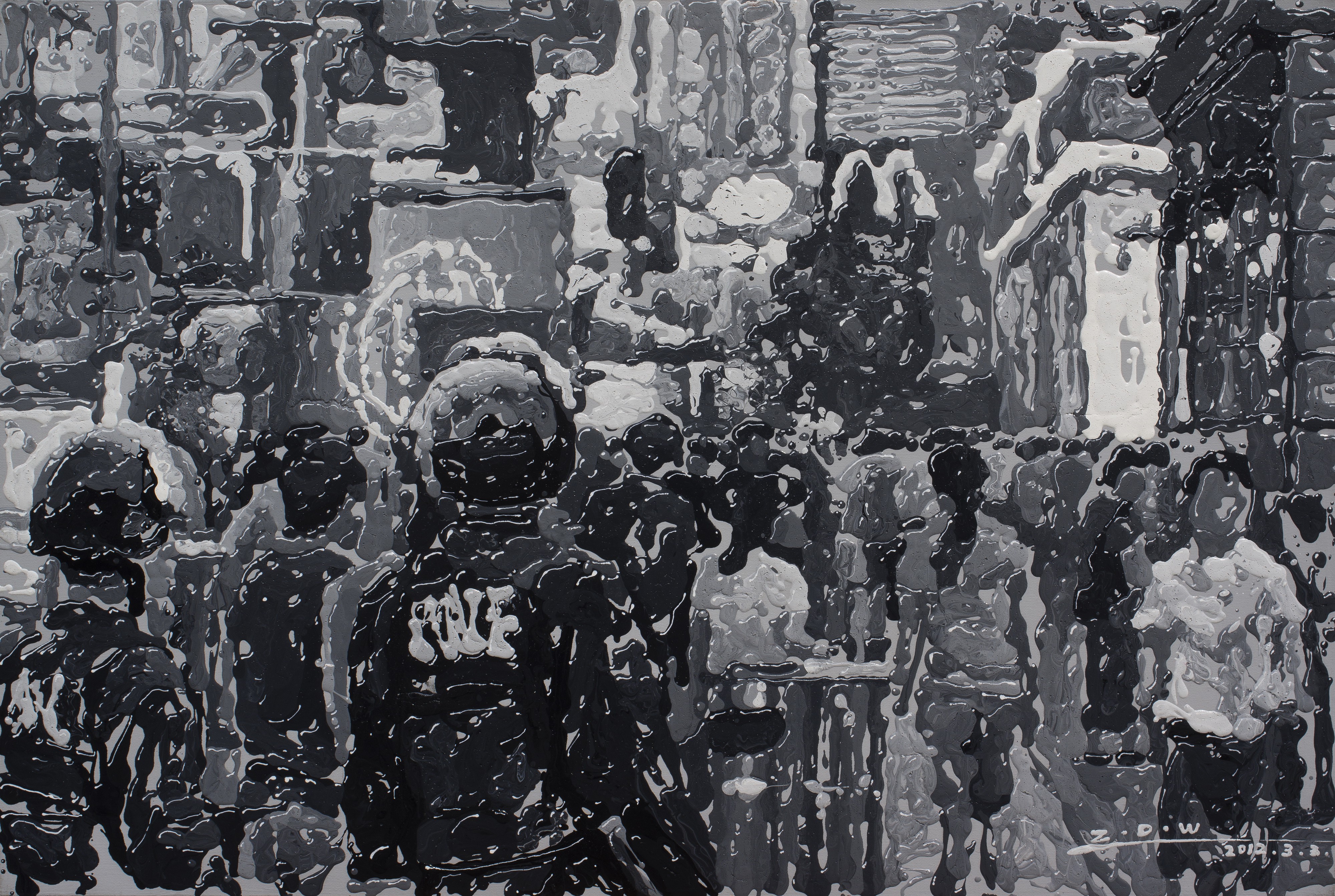 Zhao De-Wei, Urban Landscape Series - Night Market March 2012 Zhao De-Wei, Urban Landscape Series - Night Market March 2012