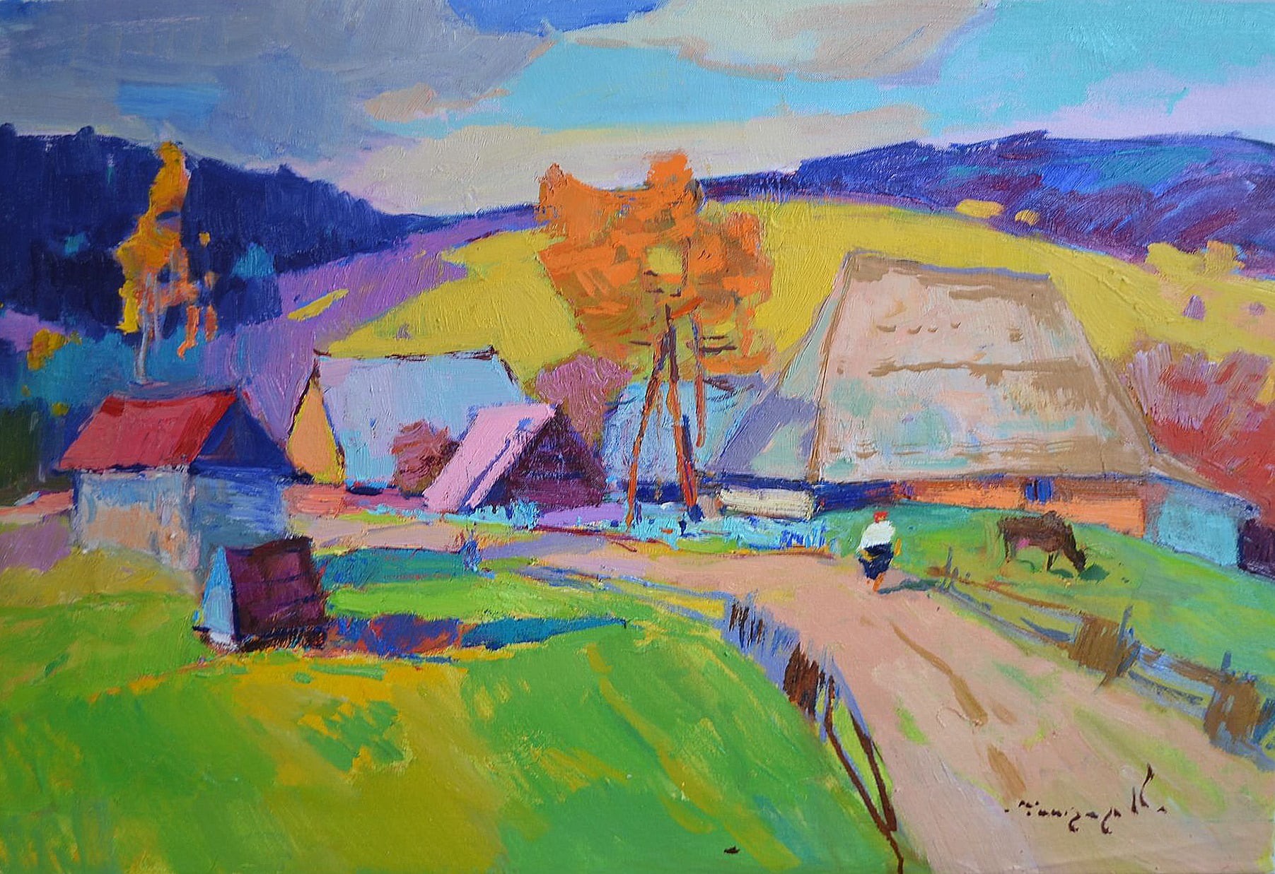 Alexander Shandor, Autumn sun Painting Alexander Shandor, Autumn sun Painting