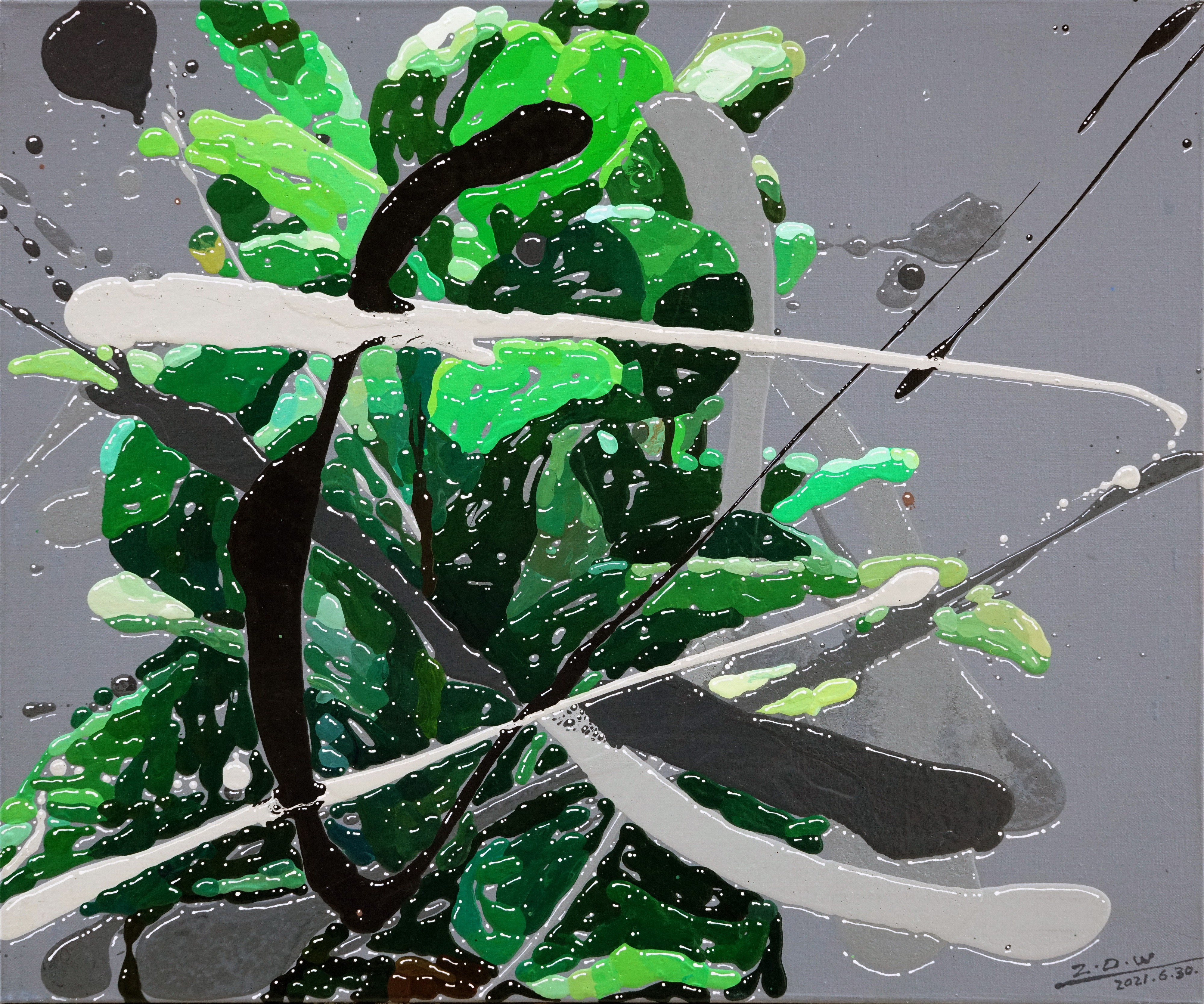 Zhao De-Wei, Plant Series - Green Zhao De-Wei, Plant Series - Green