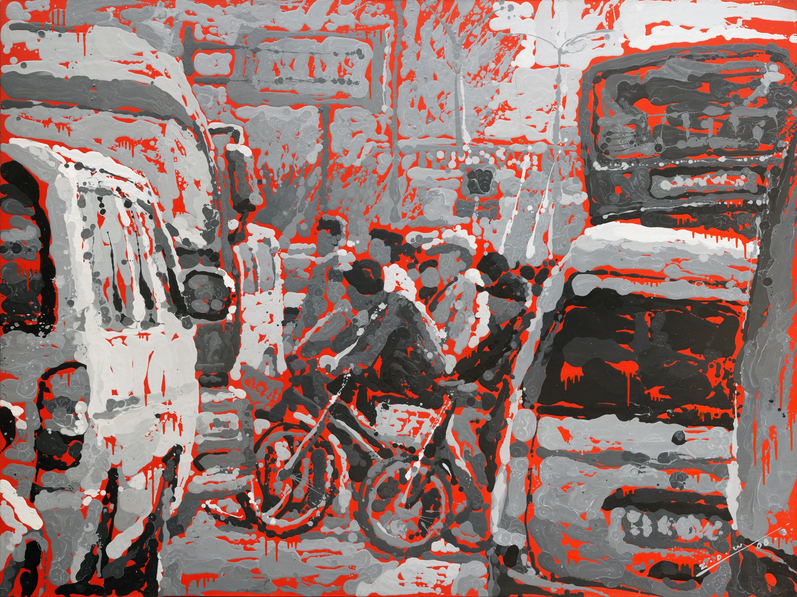 Zhao De-Wei, Urban Landscape Series - Crossing The Road Zhao De-Wei, Urban Landscape Series - Crossing The Road