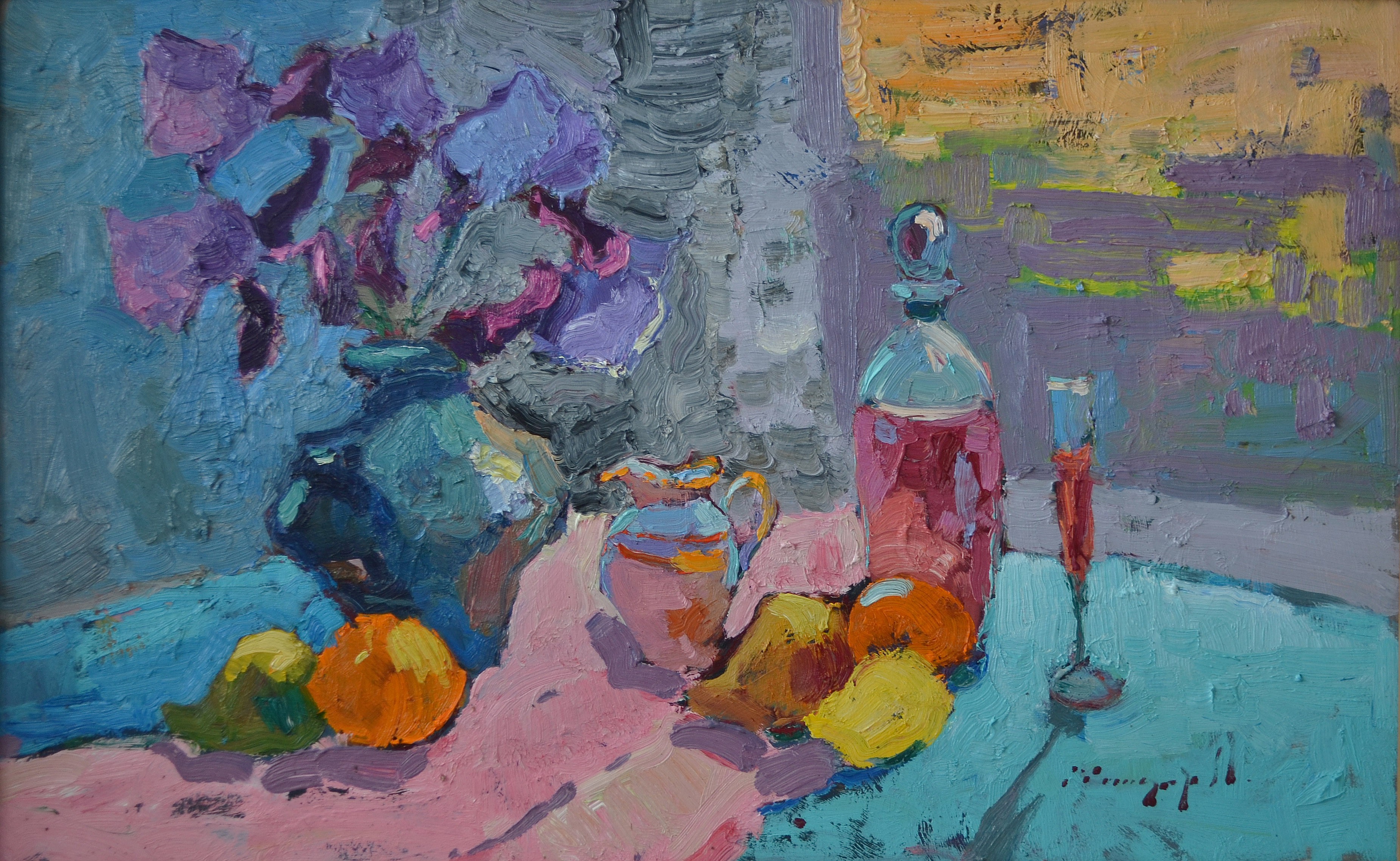 Alexander Shandor, Irises and fruits Alexander Shandor, Irises and fruits