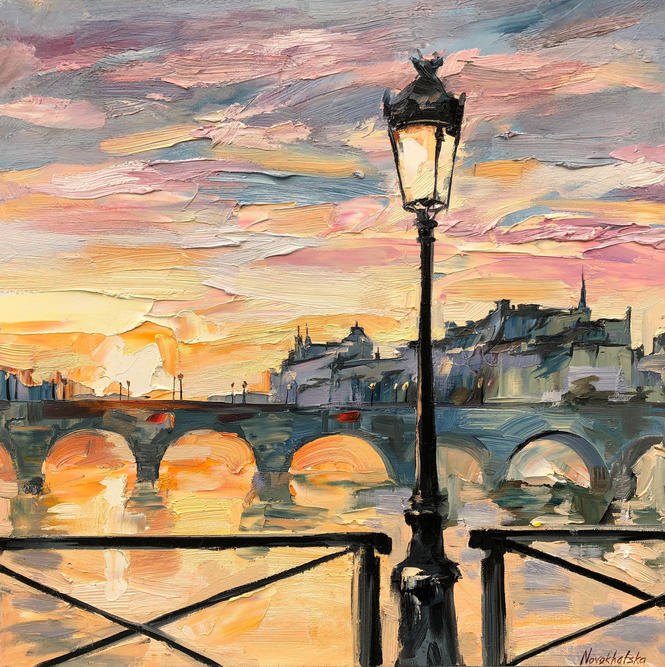 Olga Novokhatska, Sur le pont des Arts Olga Novokhatska, Sur le pont des Arts
