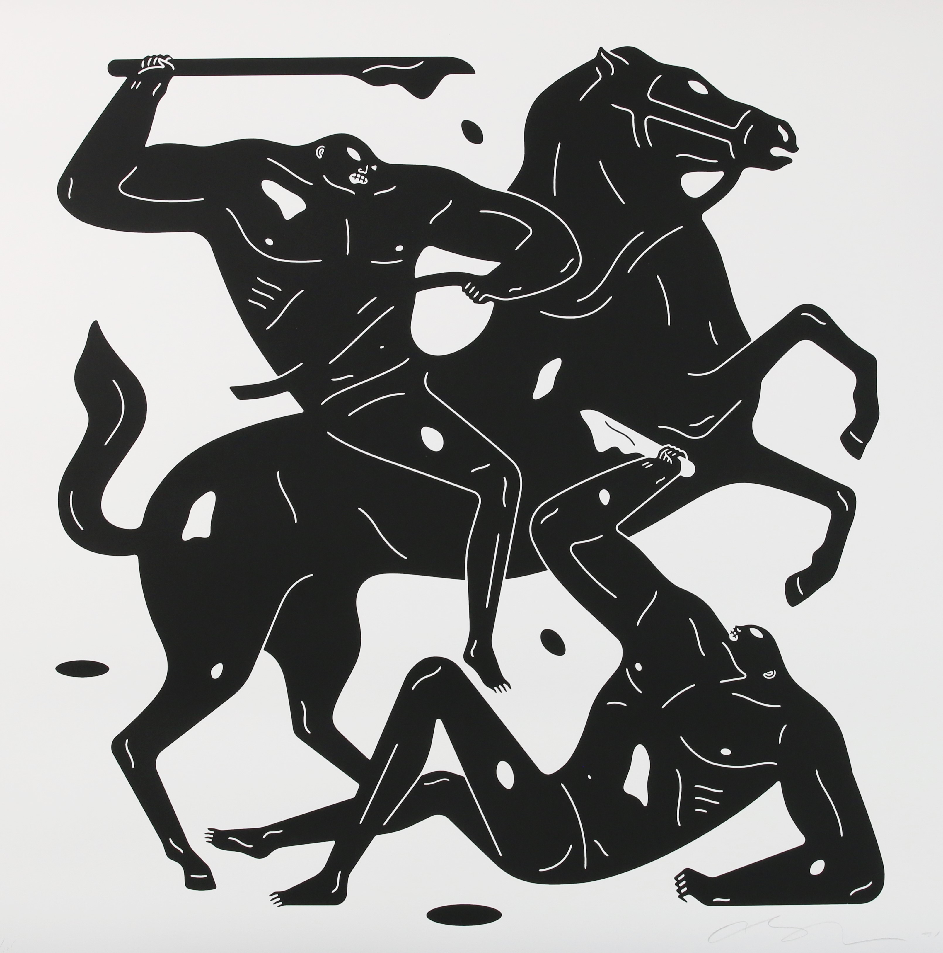 Cleon Peterson, Into The MMXXI (black on white) Cleon Peterson, Into The MMXXI (black on white)
