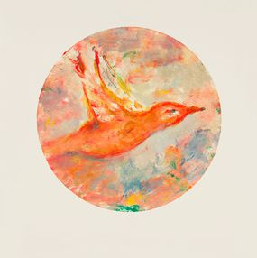 Gemälde, A fairy tale bird, Åsa Elisa Dahlbeck