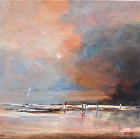 Un dimanche d’hiver sur la plage, Liliane Paumier