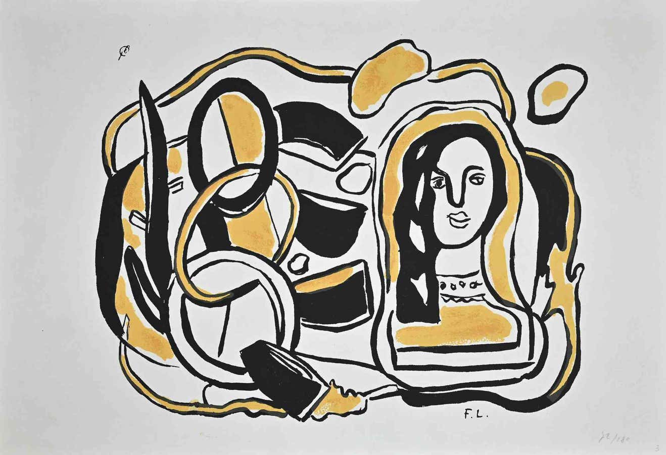 Fernand Léger, Composition in Black and Yellow Fernand Léger, Composition in Black and Yellow
