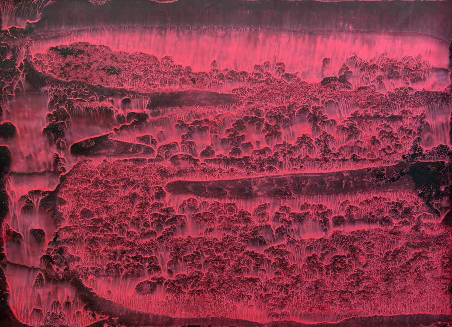 Shi-Guang Li, The red mountain - Series No.11 Shi-Guang Li, The red mountain - Series No.11