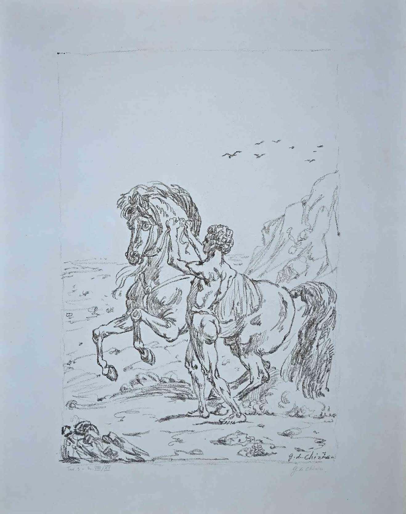 Giorgio de Chirico, The Challenge in the Aegean - Plate 3 Giorgio de Chirico, The Challenge in the Aegean - Plate 3