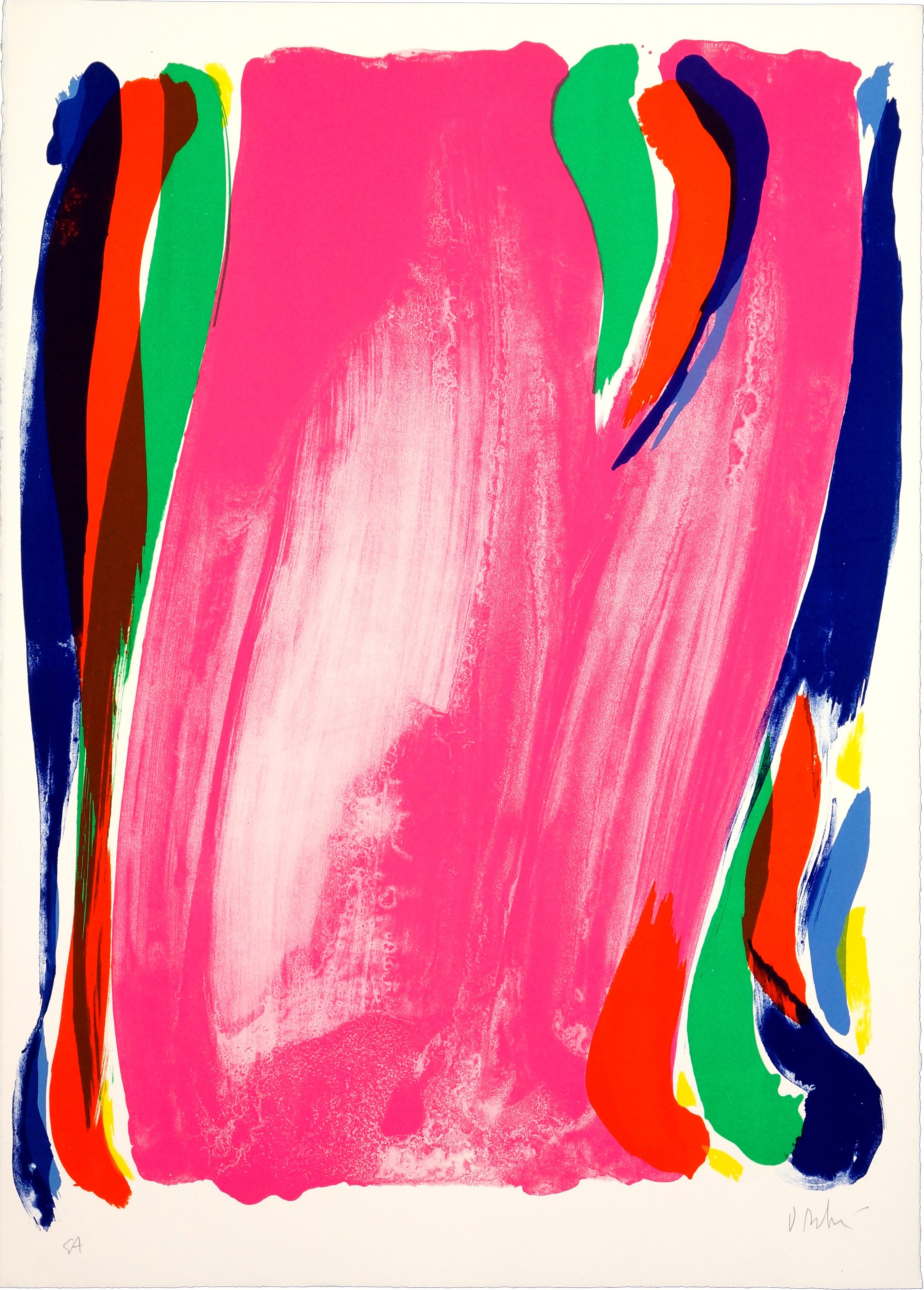 Olivier Debré, Rose de l'Inde Olivier Debré, Rose de l'Inde