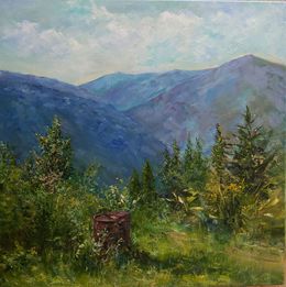 Peinture, Mountain peak, Alexandra Laskina