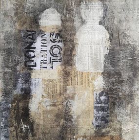 Conversation n°5 - série silhouettes d'enfants, Karole Aubourg