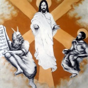 Painting, Jesus Christ the savior, Moushegh karavartanian