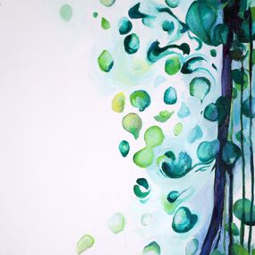 Gemälde, Just Breathe Raindrops 3., Julie Edwards