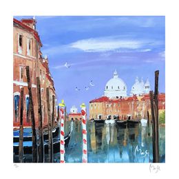 Print, Le grand canal Venise, Louis Magre