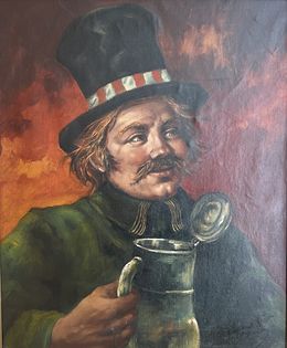 Homme au chapeau et à la chope de bière, I. Tanis