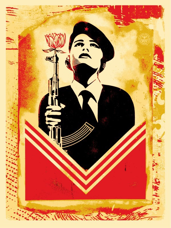 Shepard Fairey (Obey), Peace Guard 2 Stencil (Lisbon) Shepard Fairey (Obey), Peace Guard 2 Stencil (Lisbon)
