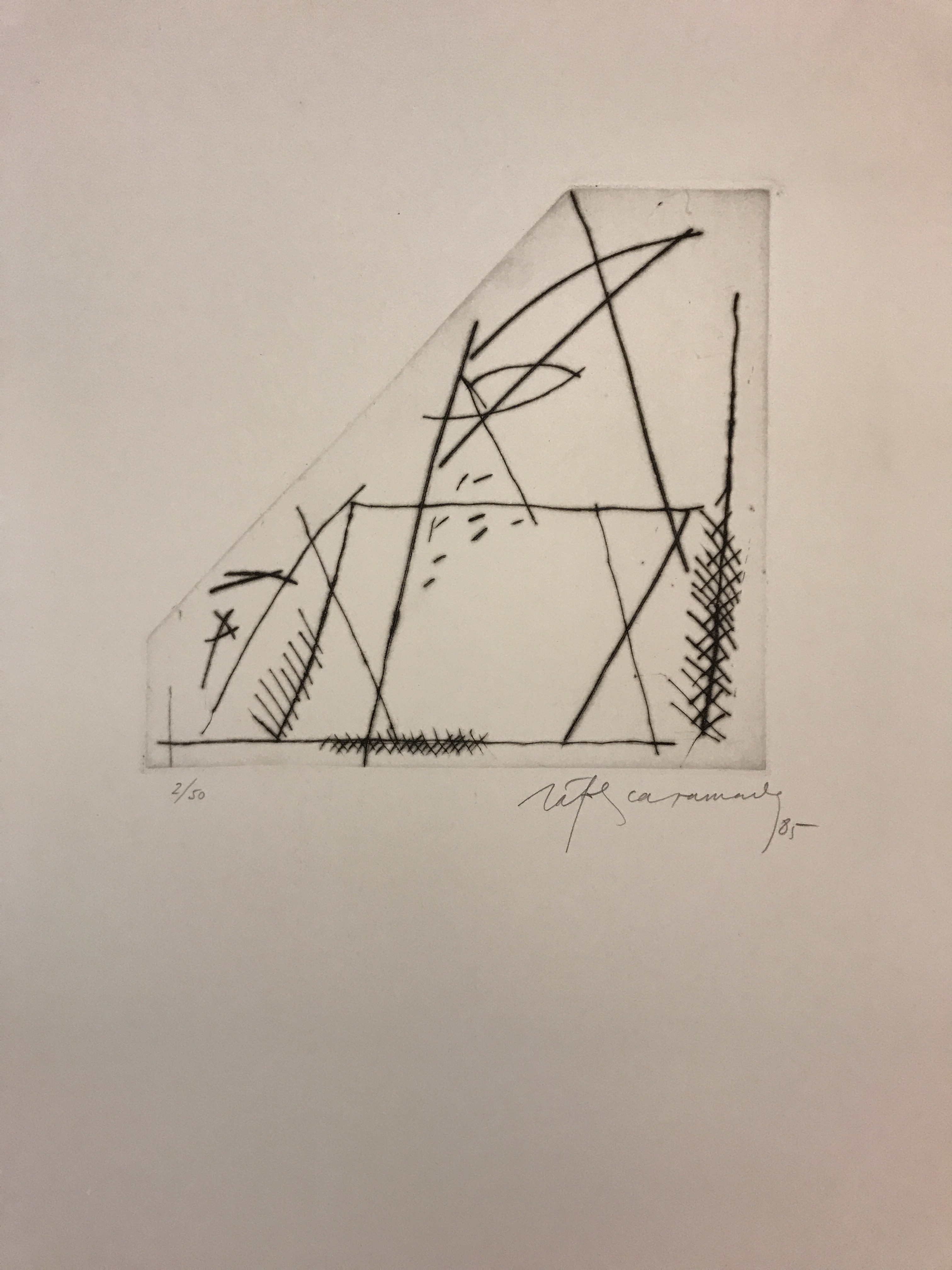 Albert Ràfols-Casamada, Composition noir et blanc 1 Albert Ràfols-Casamada, Composition noir et blanc 1
