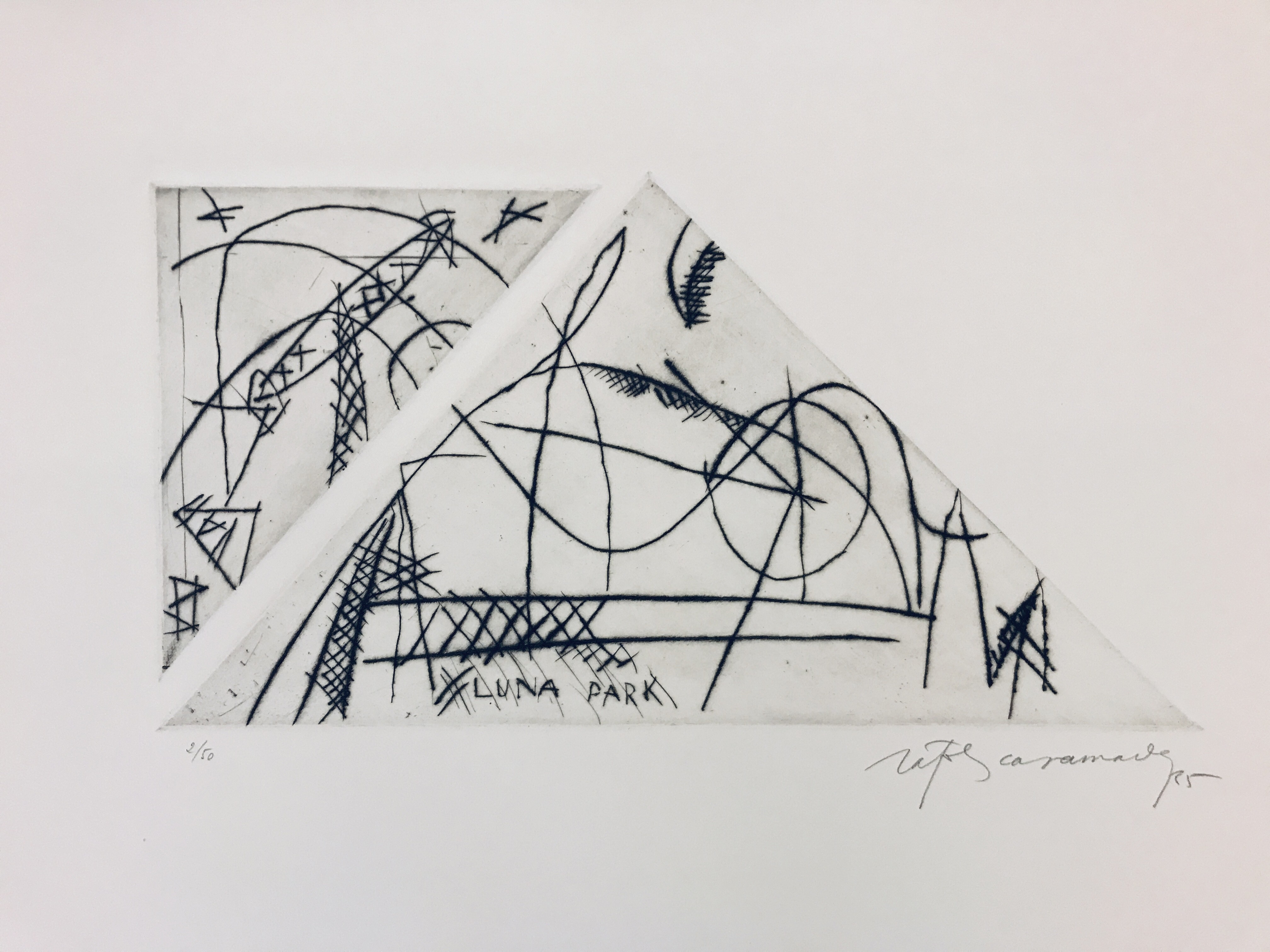 Albert Ràfols-Casamada, Composition noir et blanc 8 Albert Ràfols-Casamada, Composition noir et blanc 8